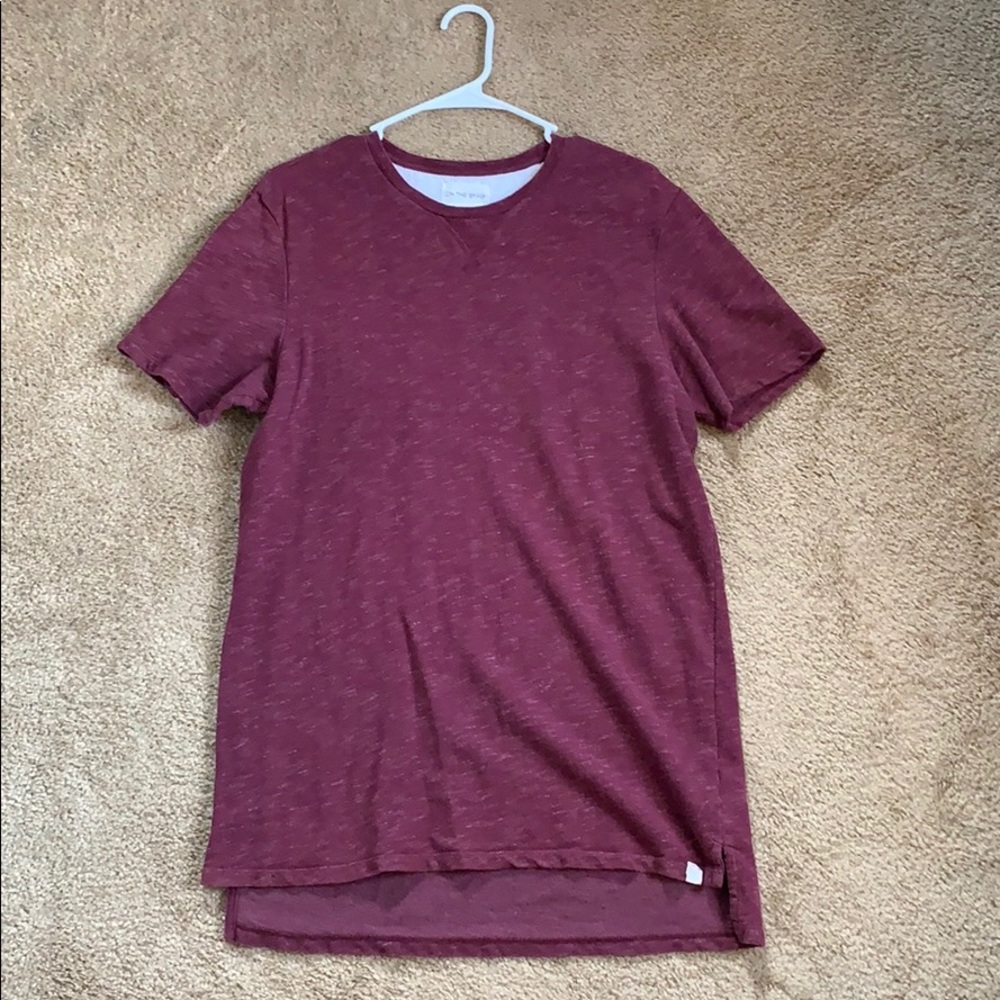On The Byas maroon t-shirt